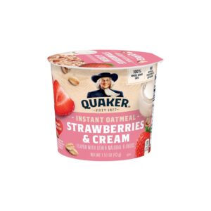 Quaker Strawberries & Cream Instant Oatm | Packaged