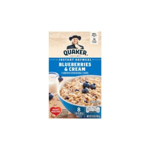 Quaker Blueberries & Cream Instant Oatme | Packaged