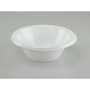 12 oz. White Plastic Bowls | Styled