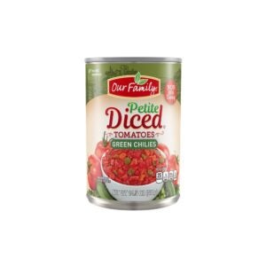 Diced Tomatoes with Green Chilies | Packaged