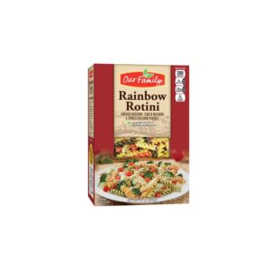 Our Family Rainbow Rotini Pasta 12oz | Packaged