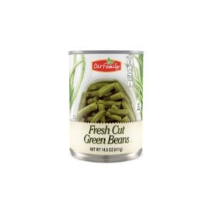 Our Family Cut Green Beans 14.5oz | Packaged