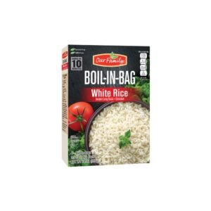 Our Family Boil in Bag White Rice 14oz | Packaged