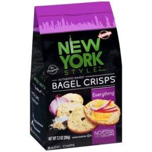 Everything Seasoned Bagels Crisps | Packaged