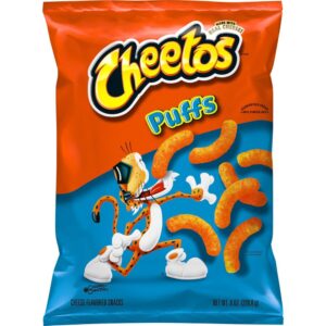 Family Size Jumbo Puffs Cheese Flavored Snacks | Packaged