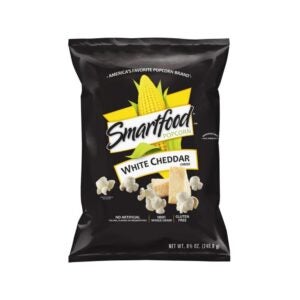 White Cheddar Flavored Popcorn | Packaged