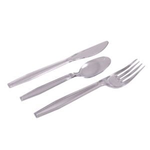 Clear Heavy Weight Cutlery Combo | Raw Item