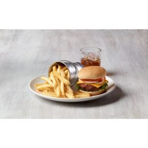 Fully Cooked Ground Chuck Beef Pub Burger Patties | Styled
