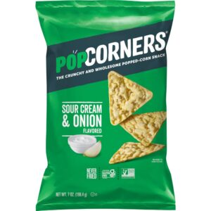 Popcorners Sour Cream & Onion 7oz | Packaged