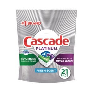 Cascade Platinum Actionpacs Detergent 21 | Packaged