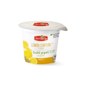 Our Family Low Fat Lemon Yogurt 6oz | Packaged