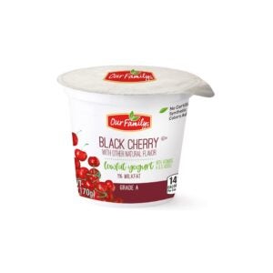 Our Family Low Fat Black Cherry Yogurt 6 | Packaged