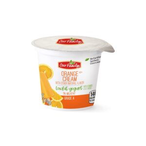 Our Family Low Fat Orange Creme Yogurt 6 | Packaged