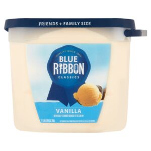 Blue Ribbon Vanilla Ice Cream 1 Gal | Packaged