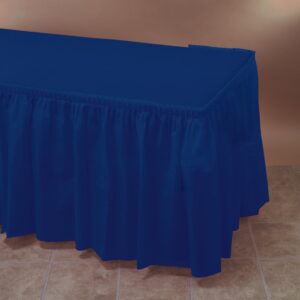 SKIRT TBL PLAS NAV 29"X14' 6CT | Styled