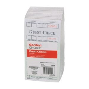 One Part Guest Checks | Packaged