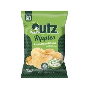 Utz Sour Cream & Onion Ripple Chips | Packaged