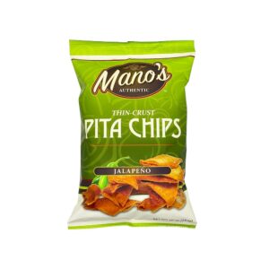 Mano's Jalapeno Pita Chips | Packaged