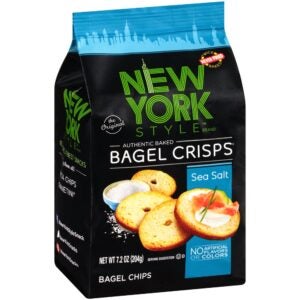 Sea Salt Bagels Crisps | Packaged