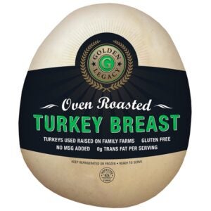 TURKEY BRST OVN RST DELI 2-9.75# GLDN | Packaged