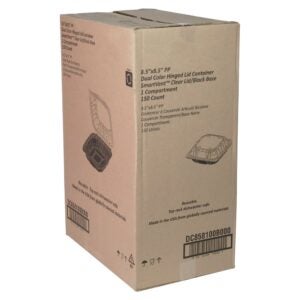 1-Compartment Hinged Plastic Container | Corrugated Box