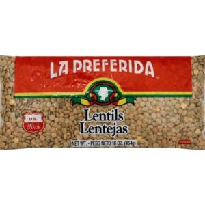 La Pref Dry Lentil Beans 16oz | Packaged