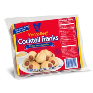 Beef Skinless Cocktail Franks | Packaged