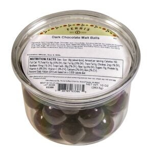 Dark Chcoloate Malt Balls | Packaged
