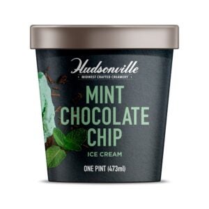 Mint Chocolate Chip Hudsonville Ice Cream | Packaged