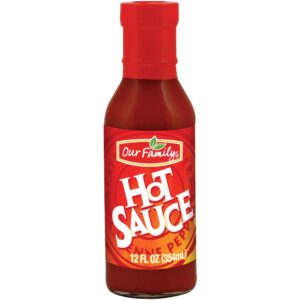 Our Family Hot Sauce 12oz | Packaged