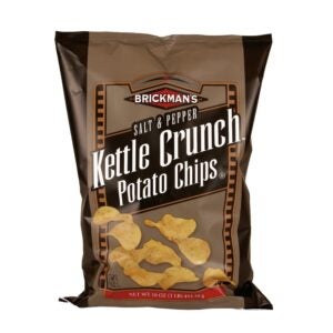 Salt & Pepper Flavored Kettle Crunch Potato Chips | Packaged