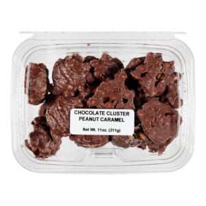 Chocolate Caramel Peanut Clusters | Packaged