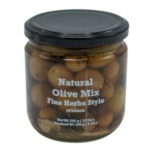 Naturally Cured Mixed Olives with Herbs | Packaged