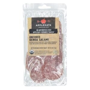 Applegate Organic Sliced Genoa Salami | Packaged