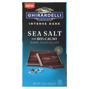 Ghirardelli Dark Chocolate Sea Salt Bar | Packaged