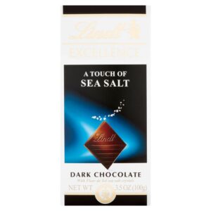 Lindt Excellence Sea Salt Chocolate Bar | Packaged