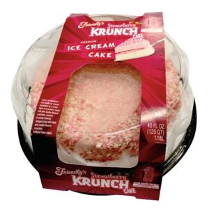 Friendly's Strawberry Krunch Ice Cream Cake | Packaged