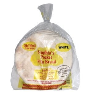 7" White Pocket Pita | Packaged