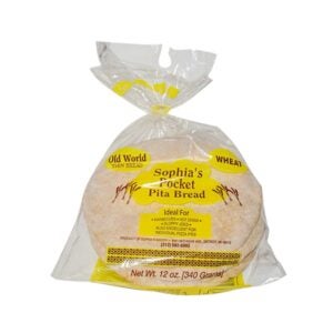 7" Wheat Pocket Pita Bread | Packaged