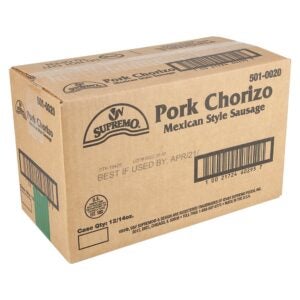 SAUSAGE CHORIZO (MEXICAN) PORK 14 | Corrugated Box