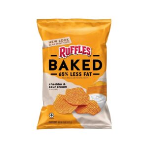 Frito-Lay Baked Cheddar & Sour Cream Ruffles | Packaged