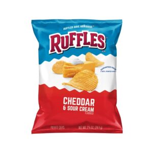 Cheddar & Sour Cream Flavored Potato Chips | Packaged