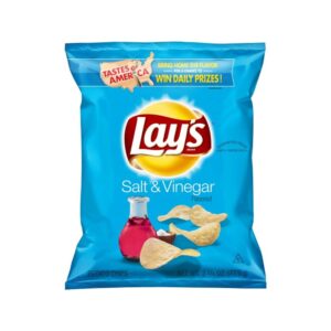 Salt & Vinegar Flavored Potato Chips | Packaged