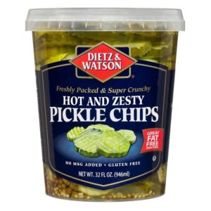 Hot & Zesty Pickle Chips | Packaged