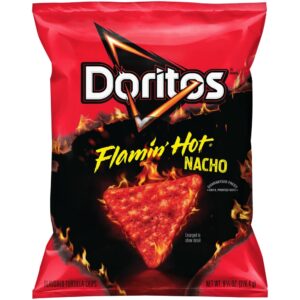 Flamin' Hot Nacho Flavored Tortilla Chips | Packaged