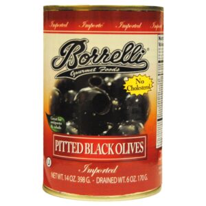 Medium Black Pitted Olives | Packaged