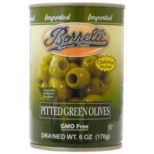 Medium Green Pitted Olives | Packaged