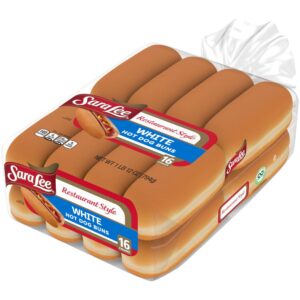 White Hotdog Buns | Packaged