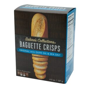 Olive Oil & Sea Salt Baguette Crisps | Packaged