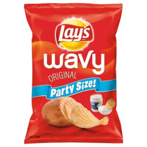 Party Size Lay's Original Wavy Potato Chips | Packaged